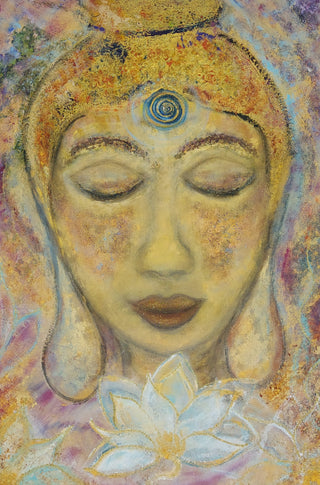 Buddha-Lotusblume -Kunstdruck