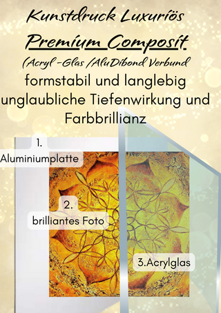 "Goldene Aura-Kunstdruck