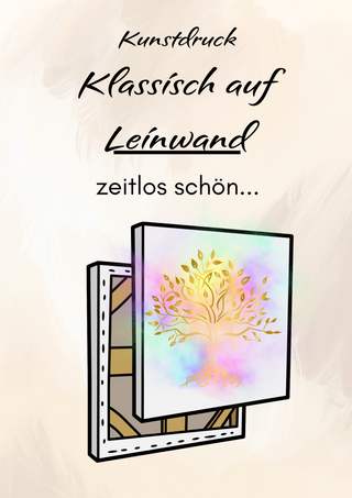 "Goldene Aura-Kunstdruck