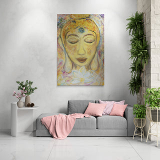 Buddha Lotus Flower Art Print