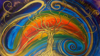Stampa artistica dell'albero magico